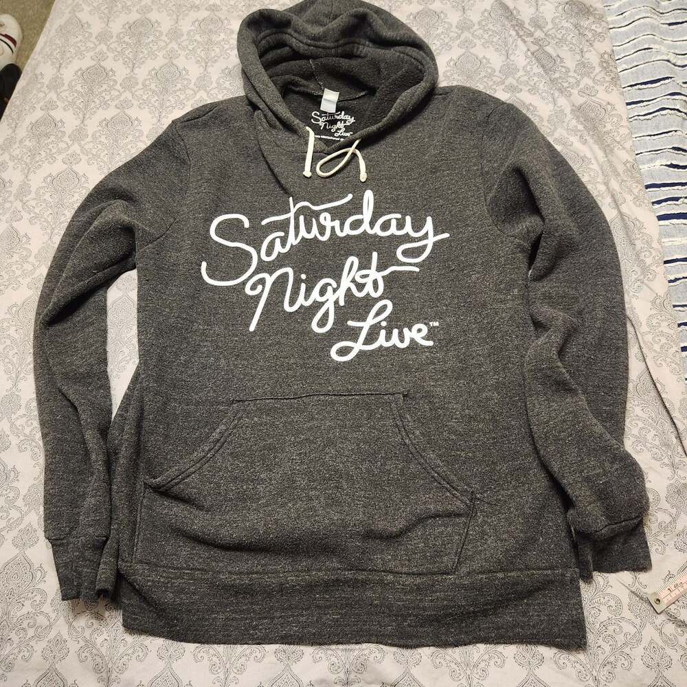 Saturday Night Live NBC Universal Charcoal Grey Pullover Hoodie Size L